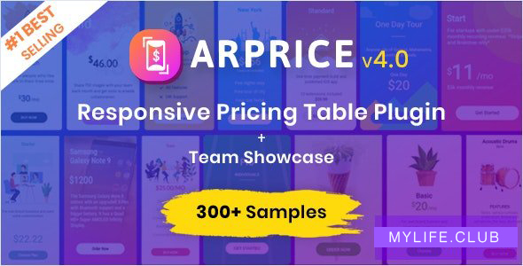 ARPrice v4.0 – Ultimate Compare Pricing table plugin 【nulled】