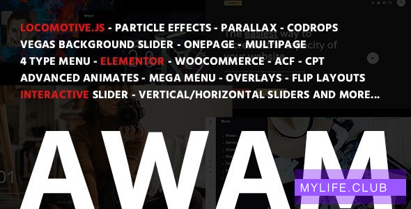 Awam v1.0.9 – Agency Portfolio WordPress Theme