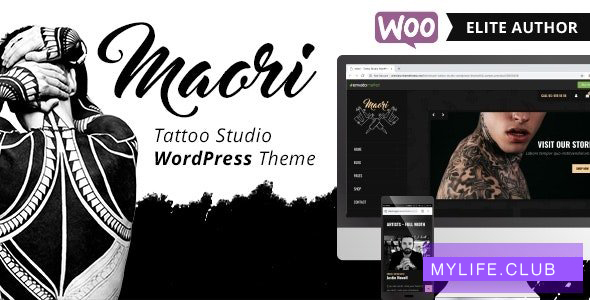 Maori v1.4.2 – Tattoo Studio WordPress Theme