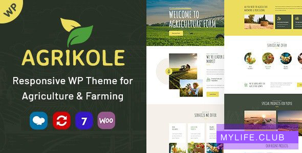 Agrikole v1.9 – Responsive WordPress Theme for Agriculture & Farming