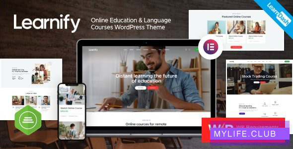 Learnify v1.0 – Online Education Courses WordPress Theme