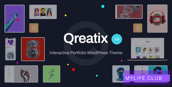 Qreatix v1.0 – Interactive Portfolio WordPress Theme