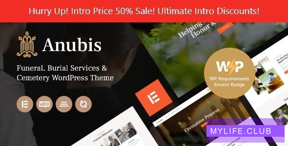 Anubis v1.0 – Funeral & Burial Services WordPress Theme