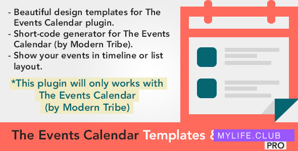 The Events Calendar Shortcode and Templates Pro v2.7.3