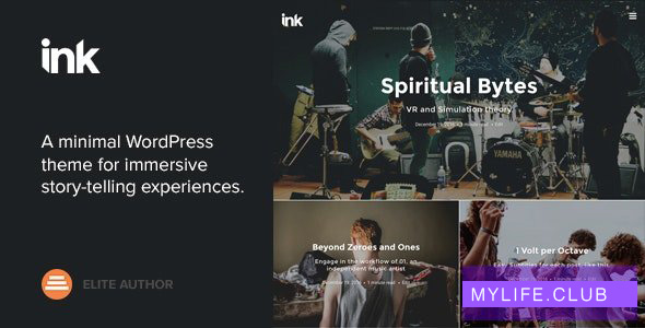 Ink v2.3.4 – A WordPress Blogging theme to tell Stories