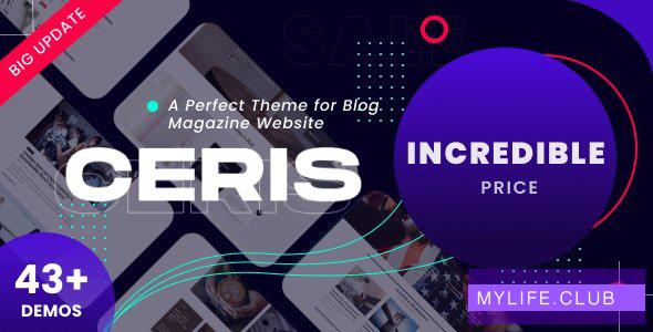 Ceris v3.1 – Magazine & Blog WordPress Theme