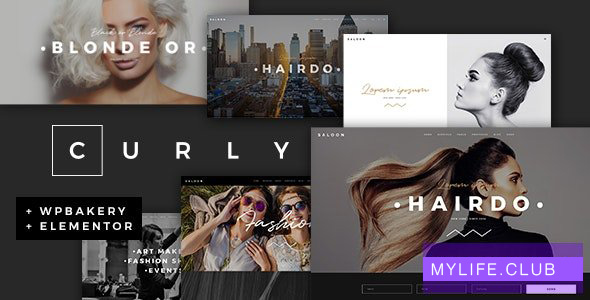 Curly v2.3 – A Stylish Theme for Hairdressers and Hair Salons