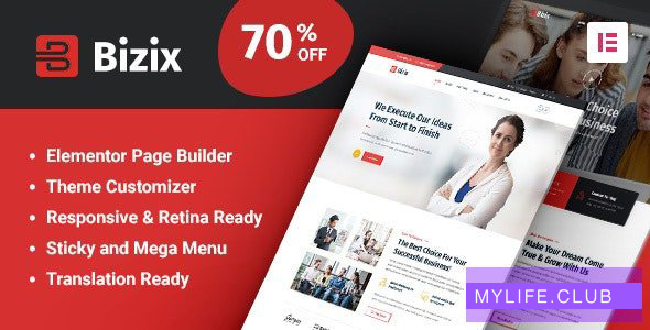 Bizix v1.1.7 – Corporate and Business WordPress Theme