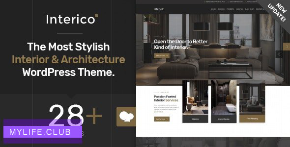 Interico v1.1.3 – Interior Design & Architecture WordPress Theme
