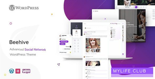 Beehive v1.3.5.1 – Social Network WordPress Theme