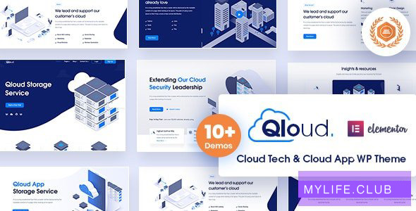 Qloud v1.6 – Cloud Computing, Apps & Server WordPress Theme