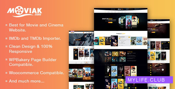 AmyMovie v3.5.0 – Movie and Cinema WordPress Theme