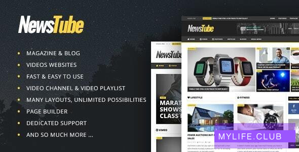 NewsTube v1.5.3.0 – Magazine Blog & Video