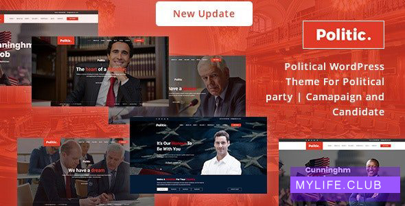 Politic v3.2.3 – Political WordPress Theme