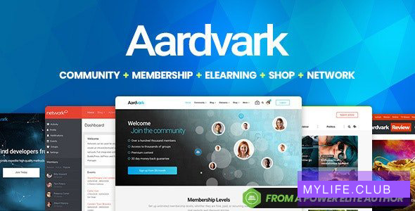 Aardvark v4.26.2 – Community, Membership, BuddyPress Theme