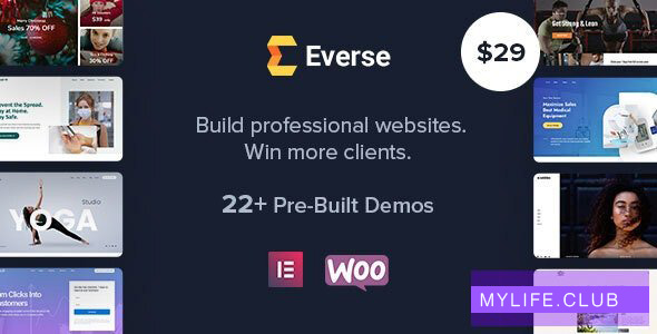 Everse v1.8.3 – Multi-purpose Elementor WordPress Theme