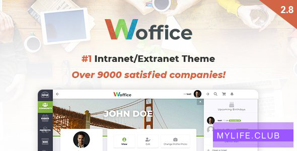 Woffice v2.9.1 – Intranet/Extranet WordPress Theme