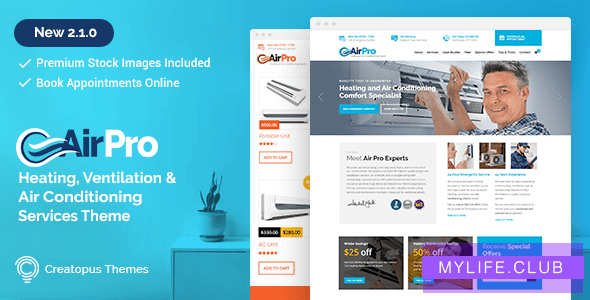 AirPro v2.6.0 – Heating and Air conditioning Theme