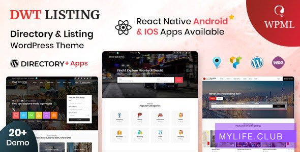 DWT Listing v3.1.4 – Directory & Listing WordPress Theme