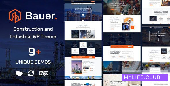 Bauer v1.6 – Construction and Industrial WordPress Theme