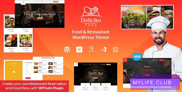 Deliciko v1.9 – Restaurant WordPress Theme