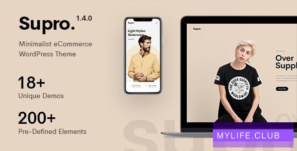 Supro v1.5.6 – Minimalist AJAX WooCommerce WordPress Theme