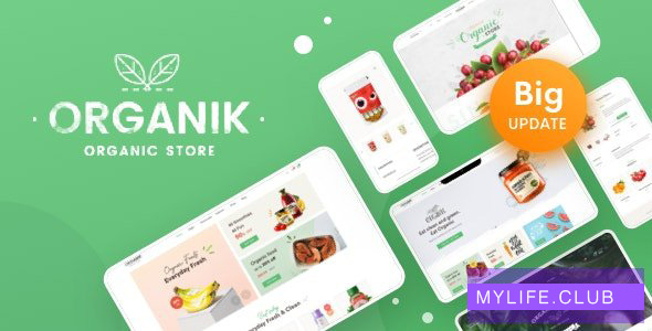 Organik v2.8.6 – An Appealing Organic Store
