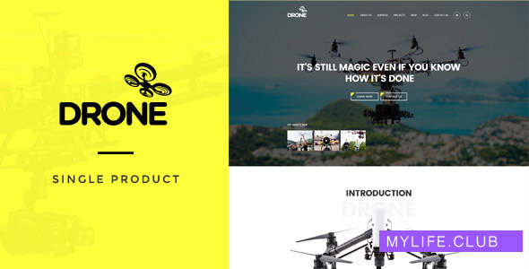 Drone v1.18 – Single Product WordPress Theme
