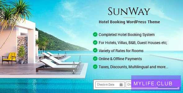 Sunway v4.2  – 酒店预订WordPress主题