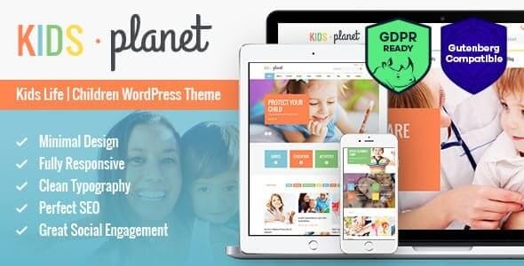 Kids Planet v2.2.6  – 多用途儿童WordPress主题