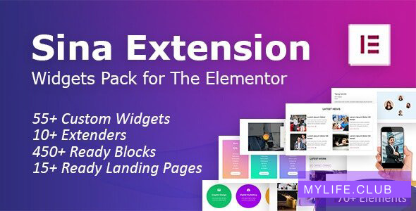 SEFE – Sina Extension for Elementor 可视化编辑器扩展插件 – v1.10.1