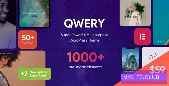 qwery v1.2.0.5  – 多功能商业WordPress主题+ RTL