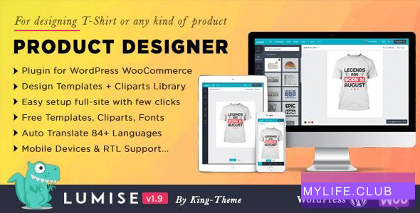 Lumise Product Designer v1.9.9 – WooCommerce WordPress 【nulled】