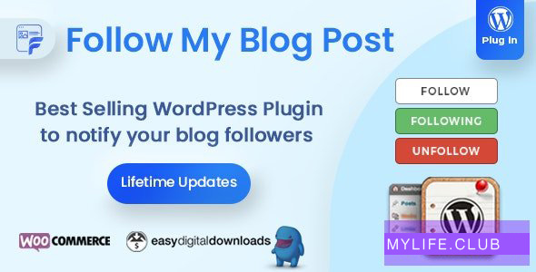 Follow My Blog Post v2.1.0 – WordPress / WooCommerce Plugin