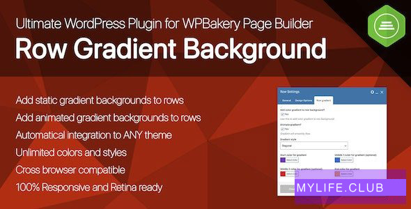 Ultimate Row Gradient Background for WPBakery Page Builder WordPress plugin v1.0