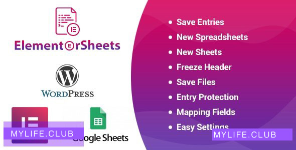 ElementorSheets v4.0 – Elementor Pro Form Google Spreadsheet Addon