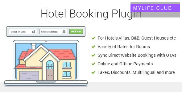 Hotel Booking v3.9.12 – Property Rental WordPress Plugin