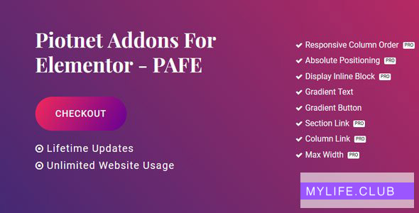 Piotnet Addons Pro For Elementor v6.4.8 【nulled】