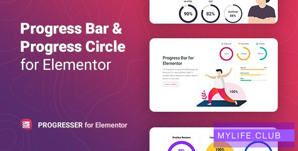 Progresser v1.0 – Progress Bar and Progress Circle for Elementor