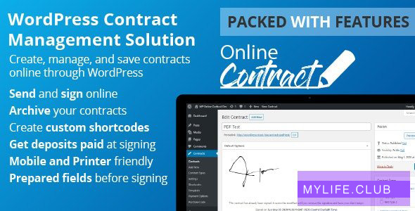 WP Online Contract v5.1.1 【nulled】