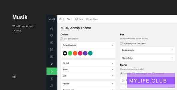 Musik v3.0 – WordPress Admin Theme