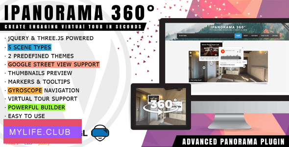 iPanorama 360° v1.6.14 – Virtual Tour Builder for WordPress