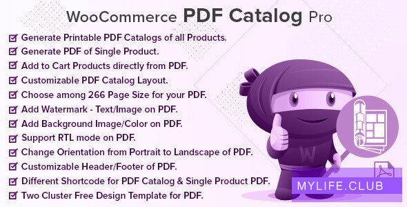 WooCommerce PDF Catalog Pro v2.1.0