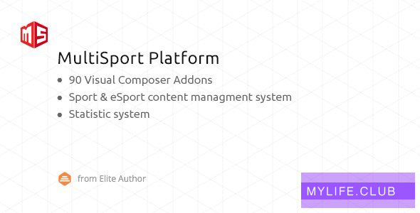 MSP v4.1.19 – MultiSport & eSport WordPress plugin with 90 Visual Composer addons