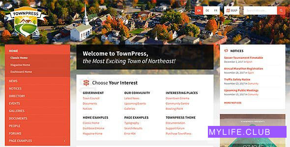 TownPress v3.8.0 – Municipality WordPress Theme