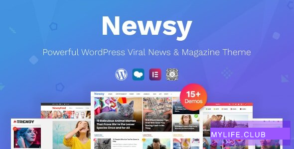 Newsy v1.5.0 – Viral News & Magazine WordPress Theme 【nulled】