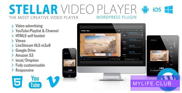 Stellar Video Player v2.5 – WordPress plugin