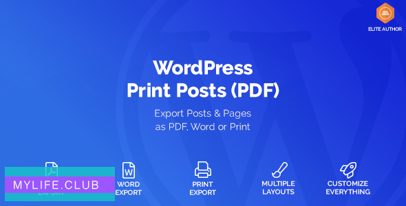WordPress Print Posts & Pages (PDF) v1.5.5