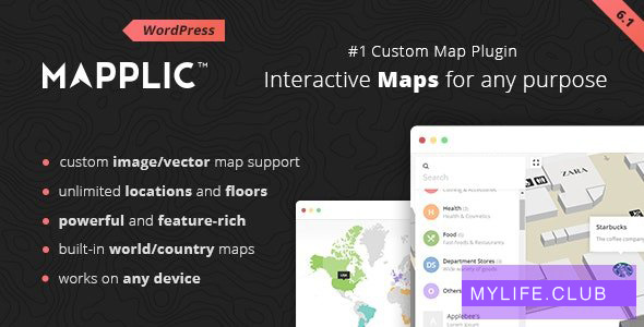 Mapplic v6.2.1 – Custom Interactive Map WordPress Plugin