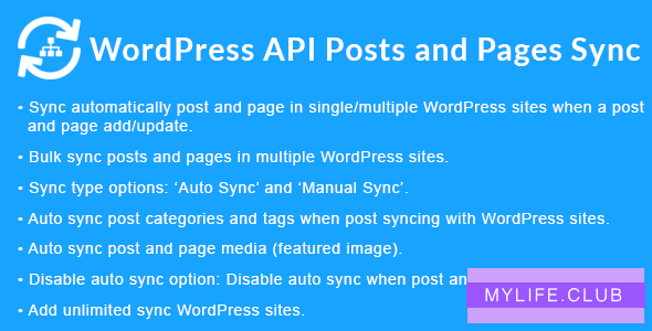 WordPress API Posts and Pages Sync with Multiple WordPress Sites v1.3.0